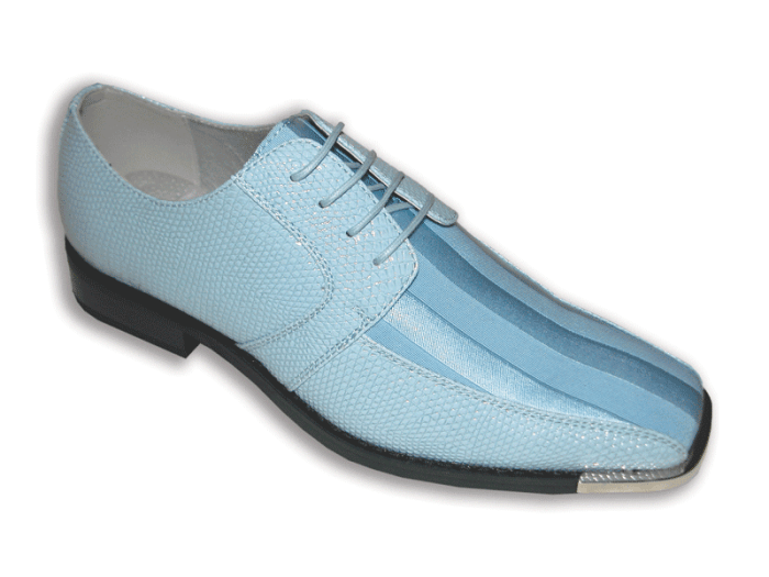 Mens sky blue dress shoes