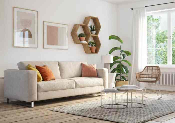 How to decorate big walls in living room