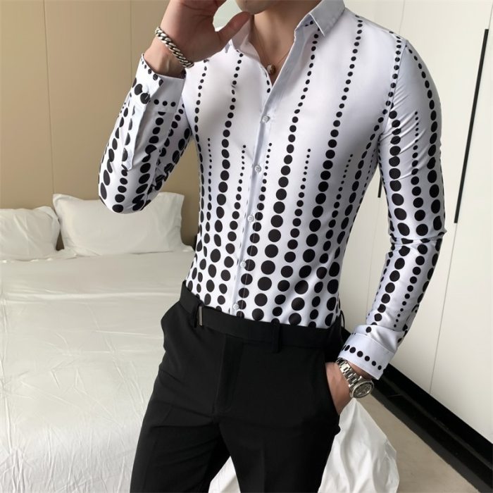 Korean dress shirts mens