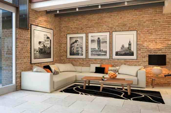 How to decorate big walls in living room