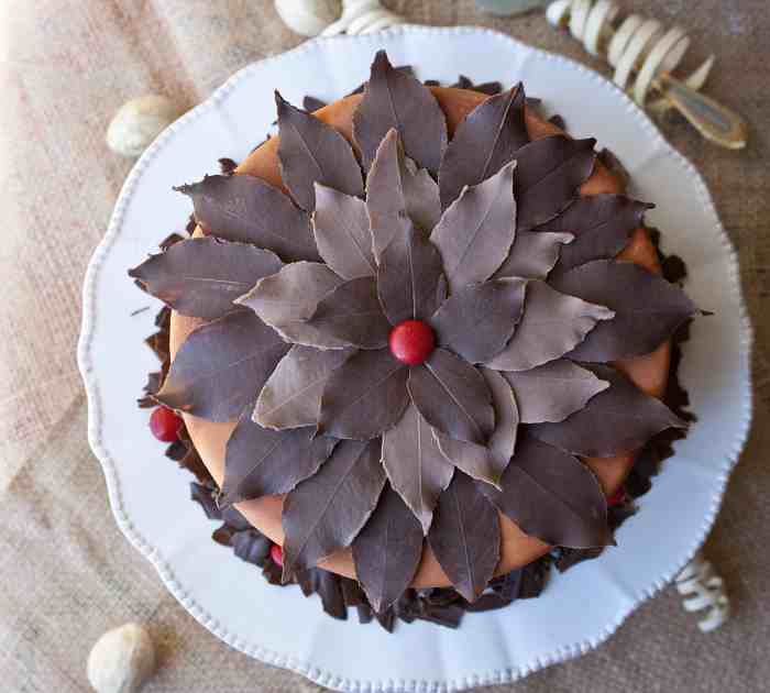 How to make chocolate leaves for decoration