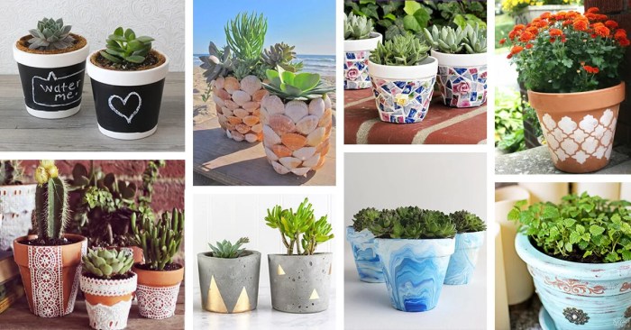 How to make flower pot decoration