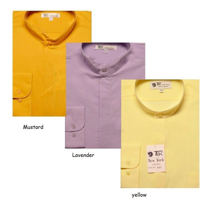 Men's dress shirts with hidden collar buttons