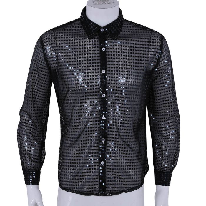 Mens glitter dress shirts